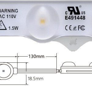 Módulos Led 3 Diodos AC Directo 110V