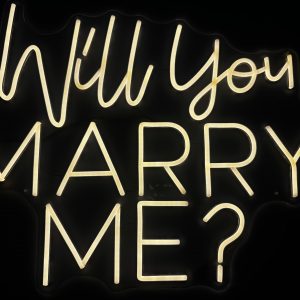 Rótulo de Neón - "Will You Marry Me?"