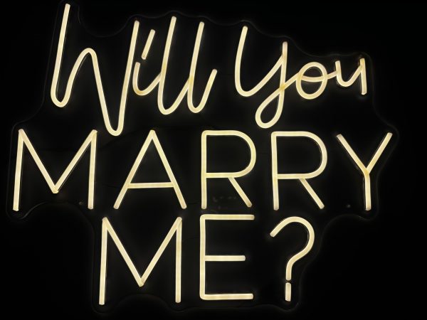 Rótulo de Neón - "Will You Marry Me?"