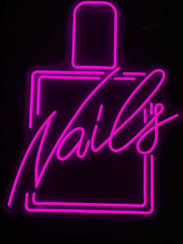 Rótulo de Neón - "Nails"