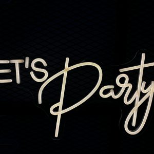 Rótulo de Neón - "Let's Party"