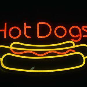 Rótulo de Neón - "Hot Dogs"