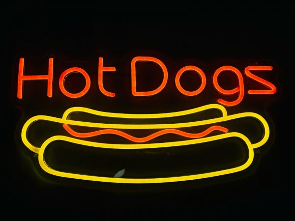 Rótulo de Neón - "Hot Dogs"