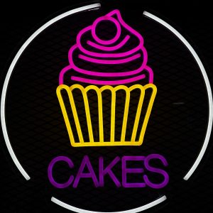 Rótulo de Neón - "Cakes"