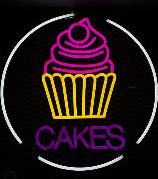 Rótulo de Neón - "Cakes"