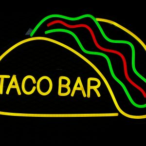 Rótulo de Neón - "Taco Bar"