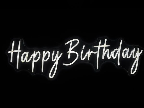 Rótulo de Neón - "Happy Birthday 1 Linea"